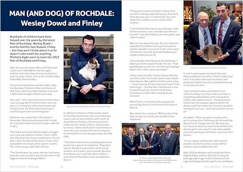 Pages 20 & 21 from the spring edition of Real Rochdale
