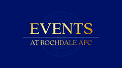Events at Rochdale AFC  logo