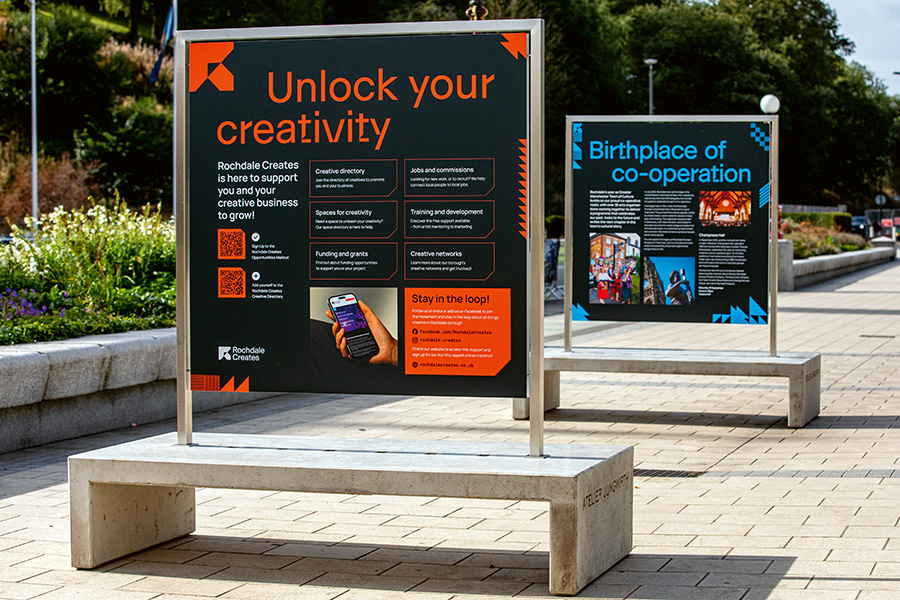 Double-sided exhibition stands